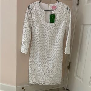 Lilly Pulitzer White Textured Dress
